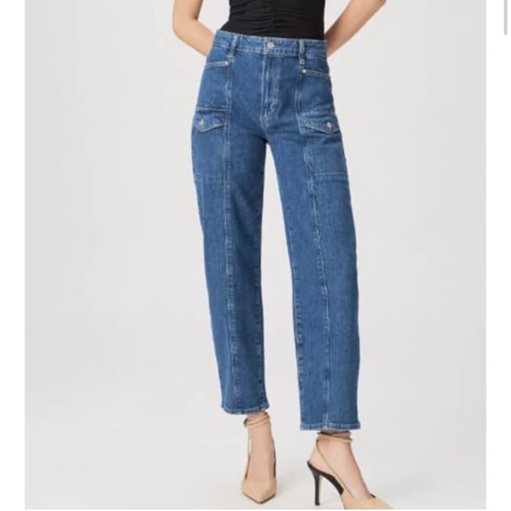 PAIGE Alexis cargo barrel jeans